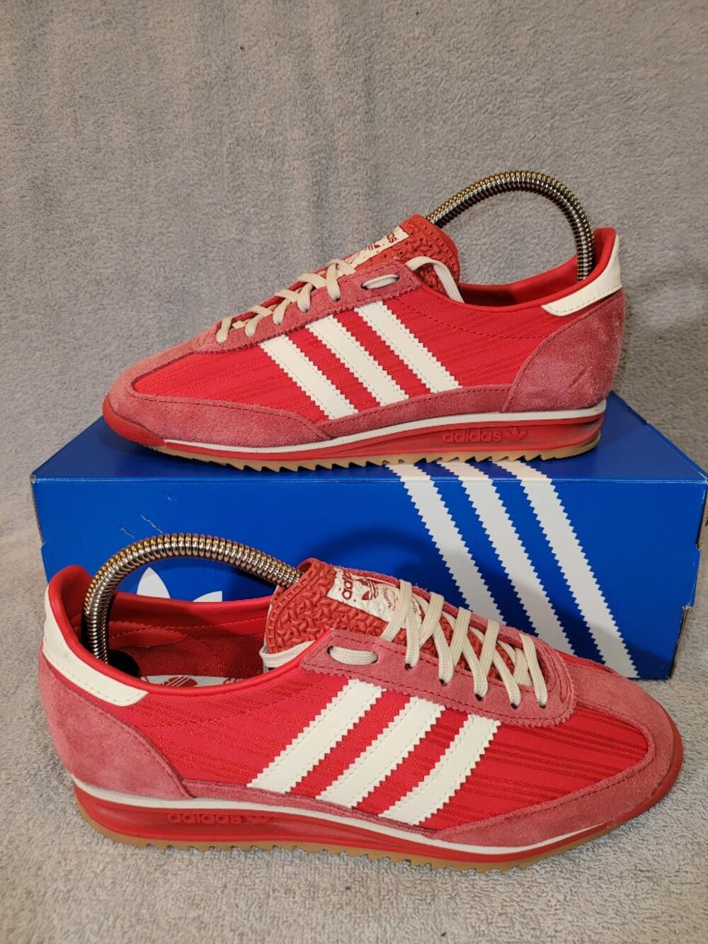 Adidas SL 72 Women's Size 7 OG Red White Suede Gum Sneakers JQ8315 (#1775)